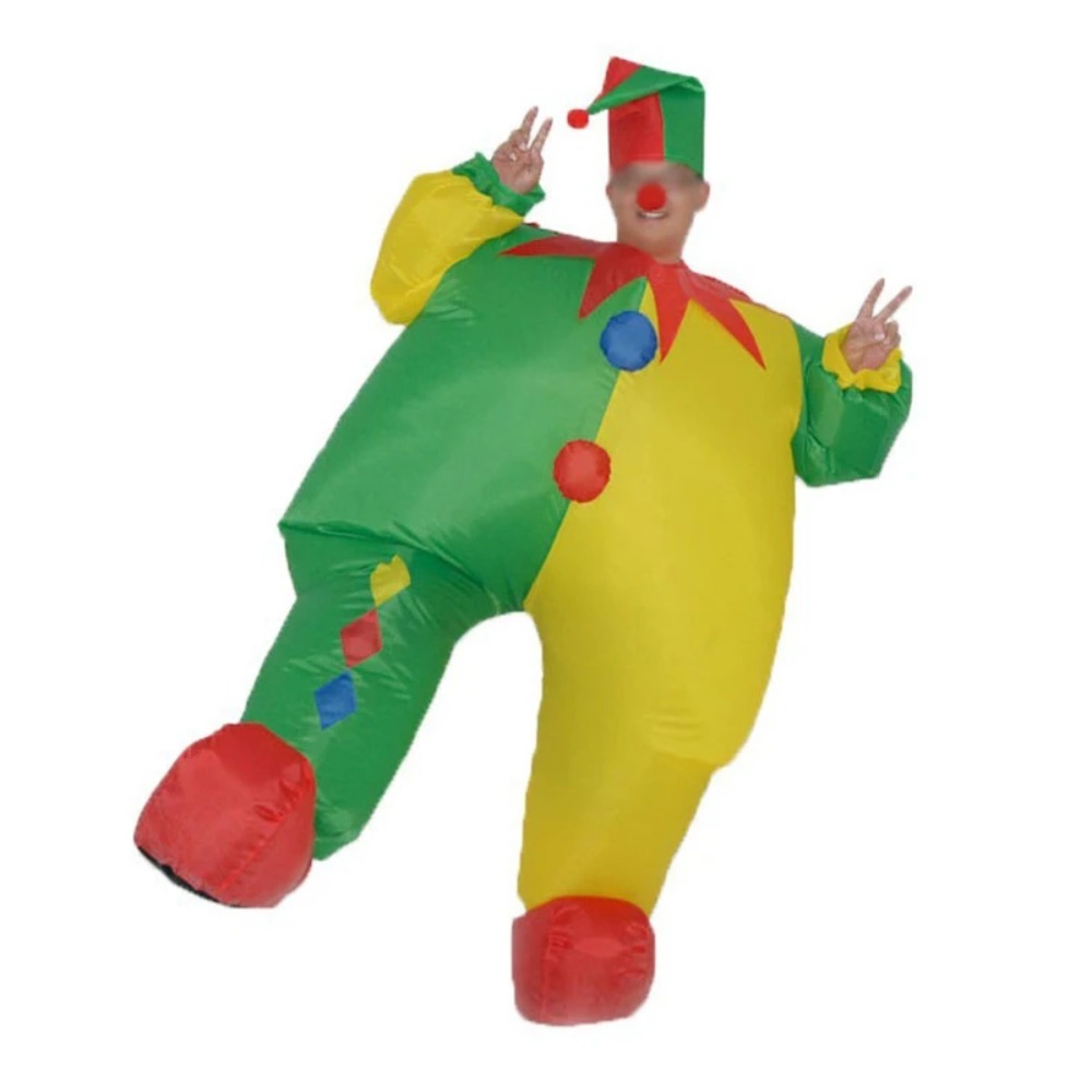 Cosplay Prop Business - Kostum Badut Sirkus Tiup, Kostum Boneka