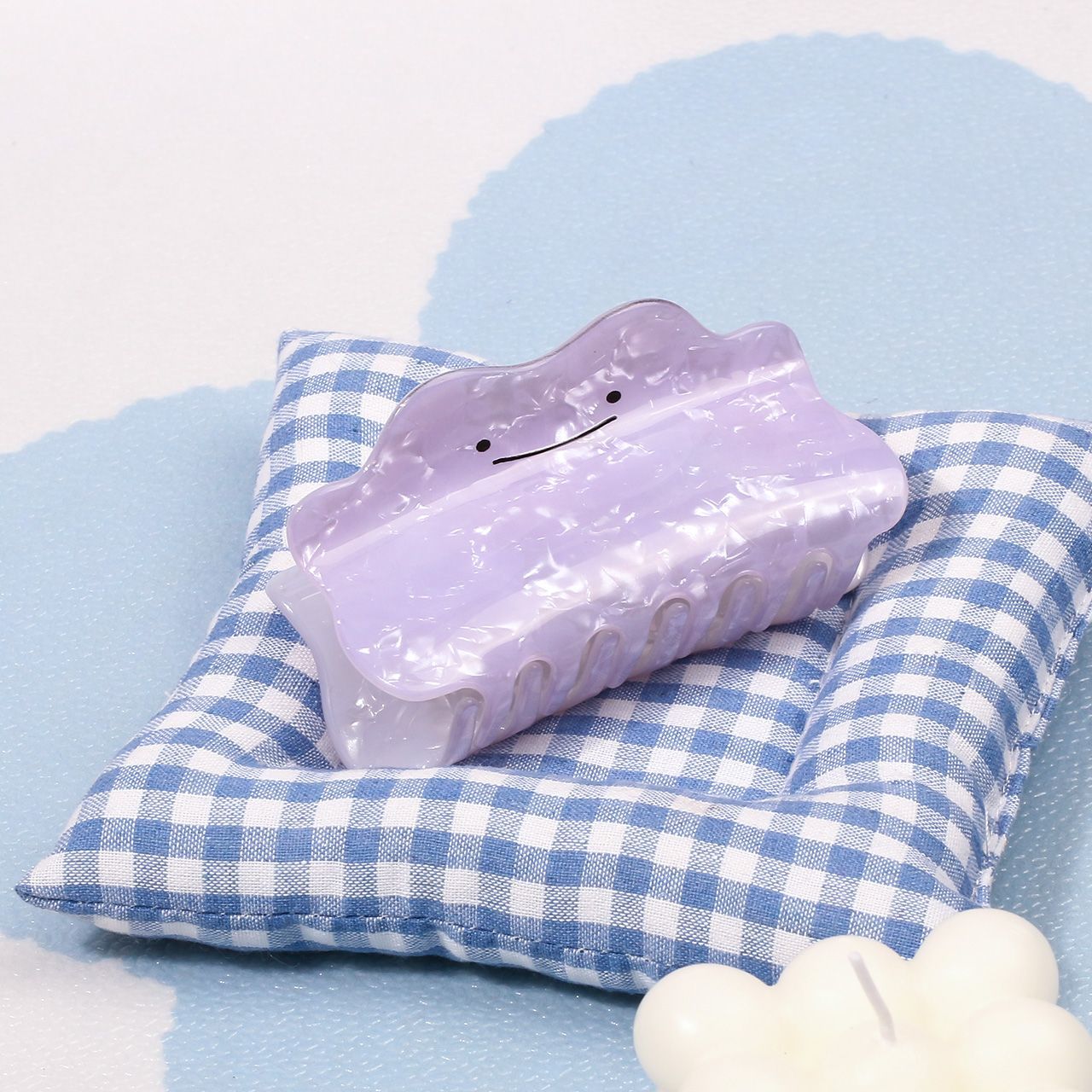 Cosplay Prop Diy - Jepit Rambut Pokémon Ditto Warna Ungu,