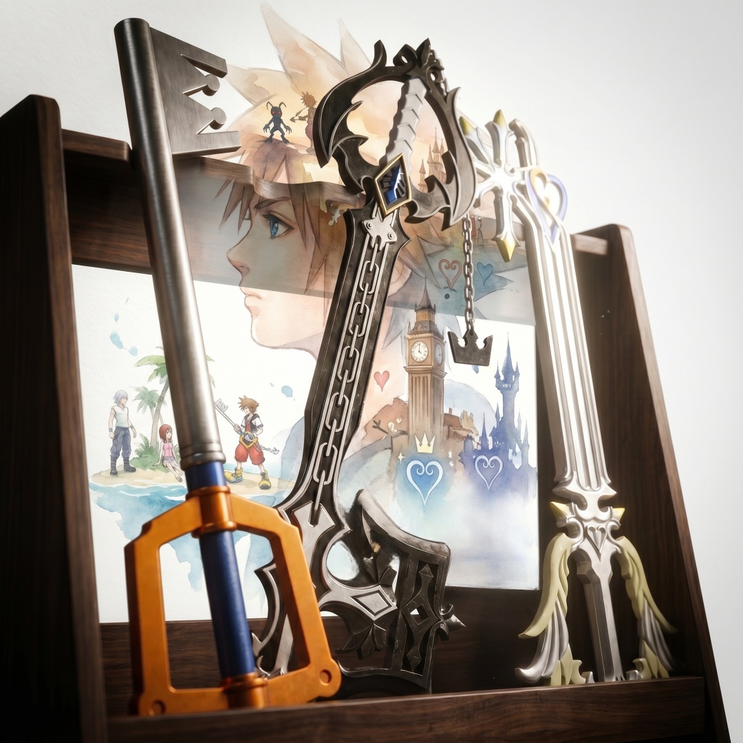 Cosplay Prop Foam - Pedang Katana Sora Keyblade Kingdom Hearts