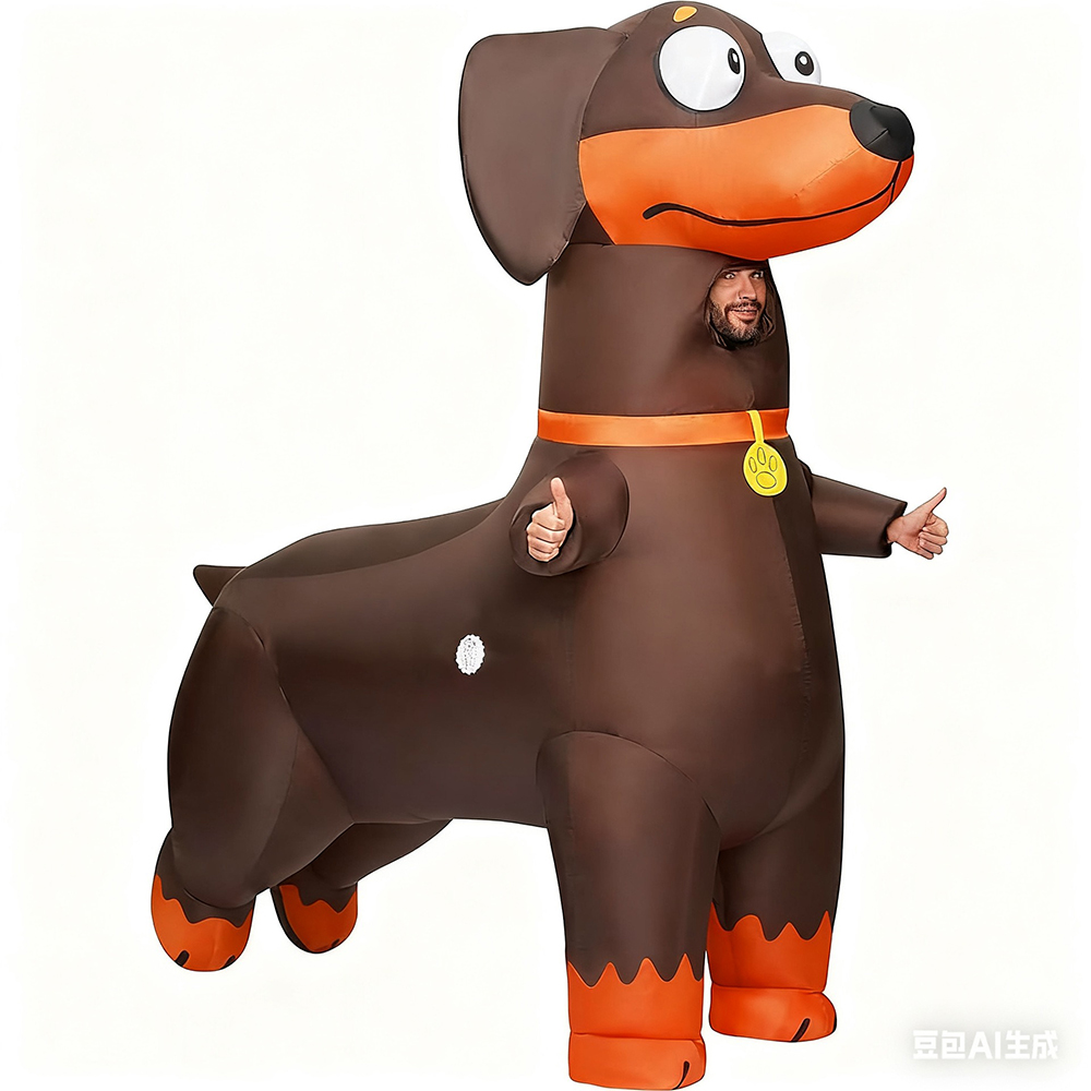 Cosplay Prop Business - Kostum Anjing Dachshund Tiup untuk Aktivitas