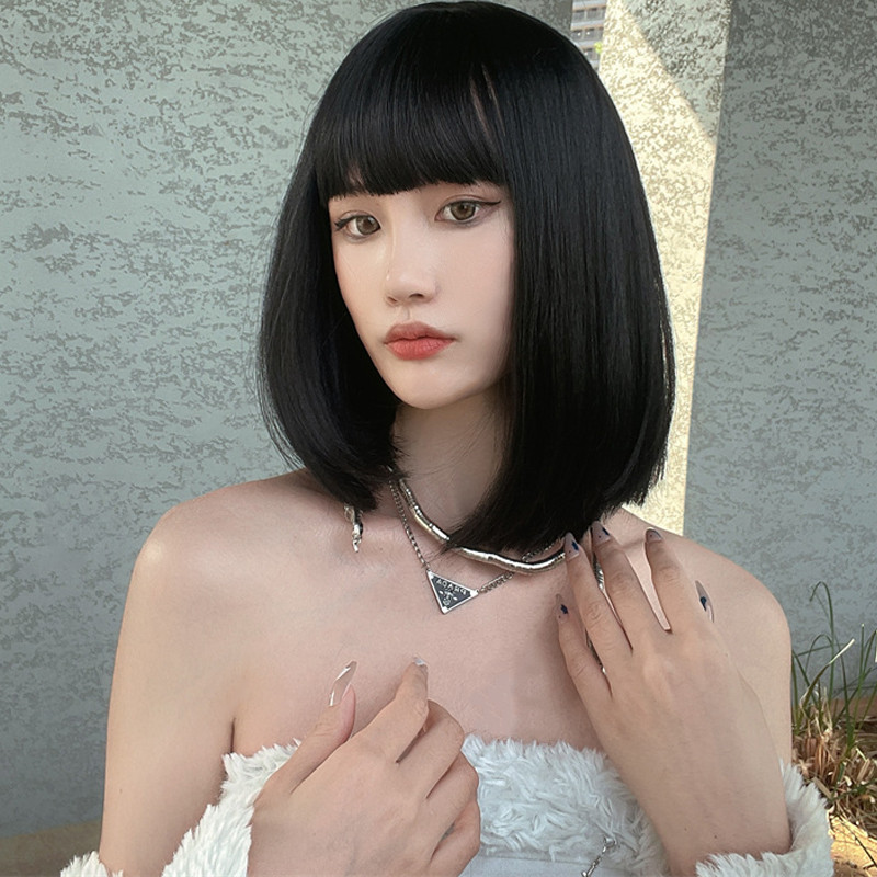 Wig sintetis alami baru rambut - Wig Fiber Net ulasan dan harga