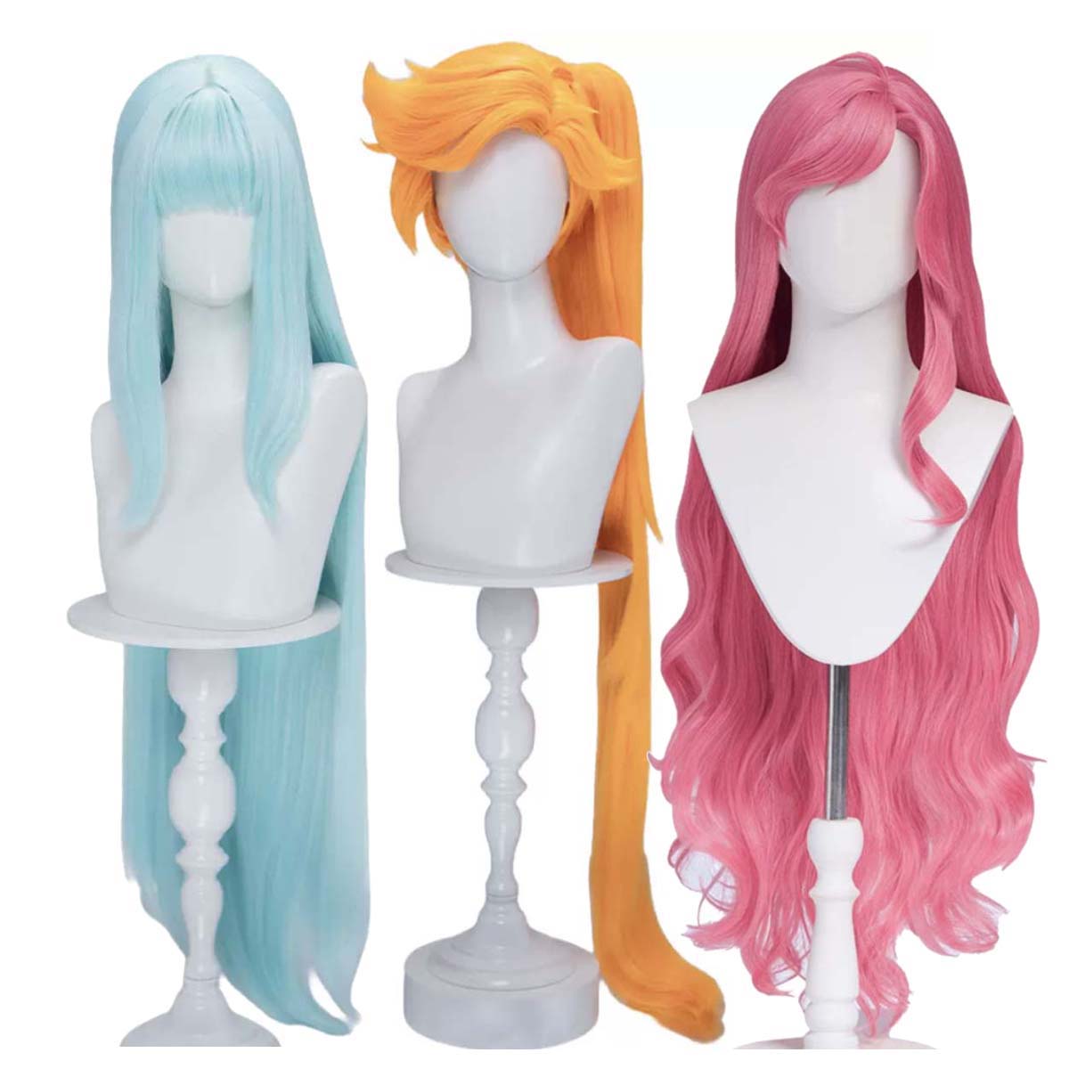 Wig Cosplay Anime Iris Talia A - Wig Fiber Net ulasan dan harga