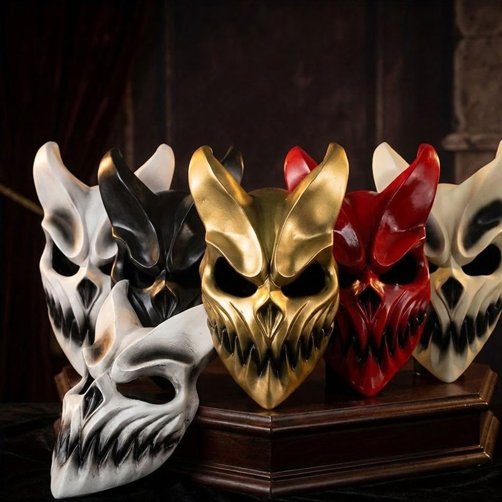 Topeng PVC dengan Mulut yang D - Cosplay Prop Foam ulasan dan harga
