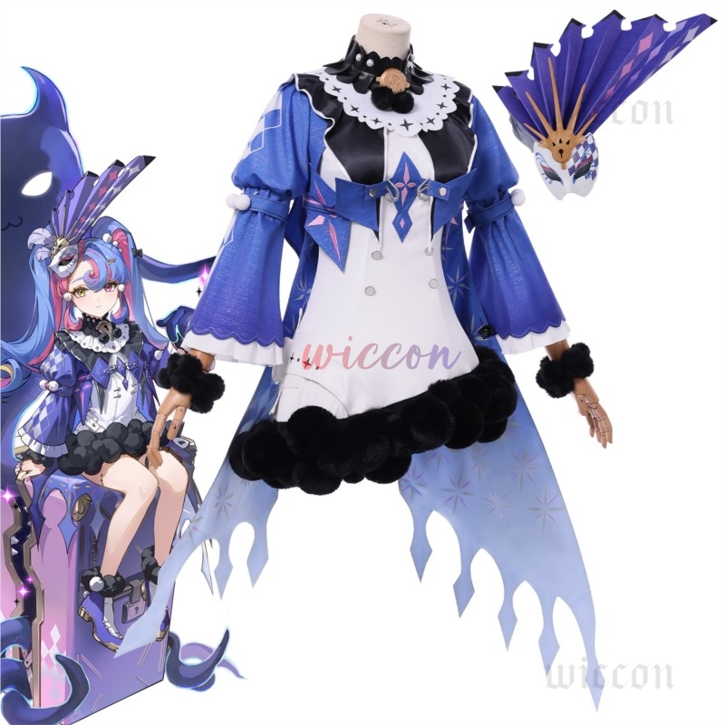 Roccia Kostum Cosplay Wig Gaun - Cosplay Prop Diy ulasan dan harga