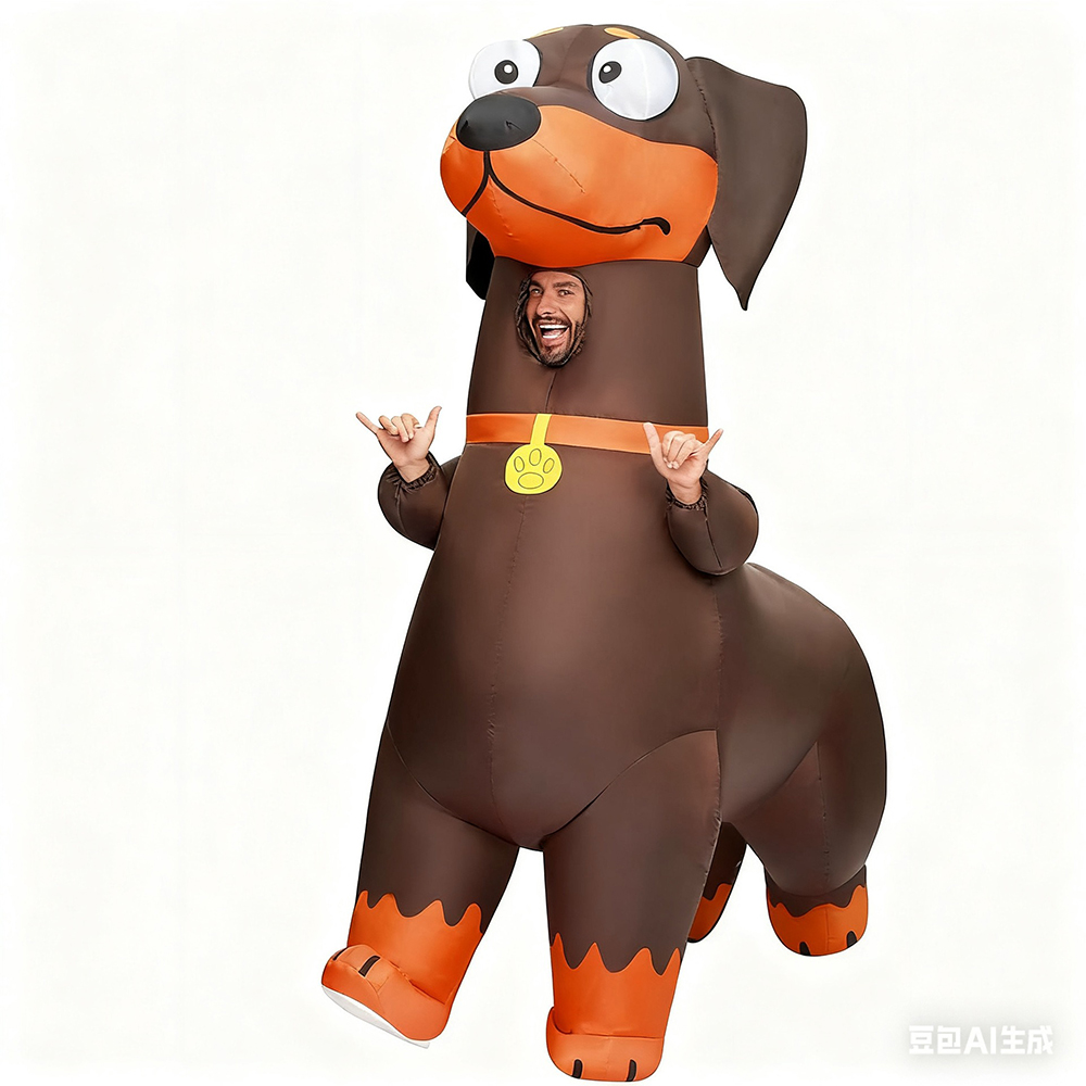 Kostum Anjing Dachshund Tiup u - Cosplay Prop Business ulasan dan harga