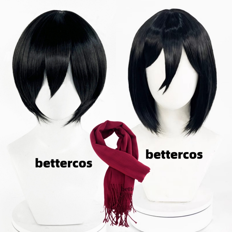 Wig Cosplay Anime Mikasa Acker - Ak47 Cosplay Prop ulasan dan harga
