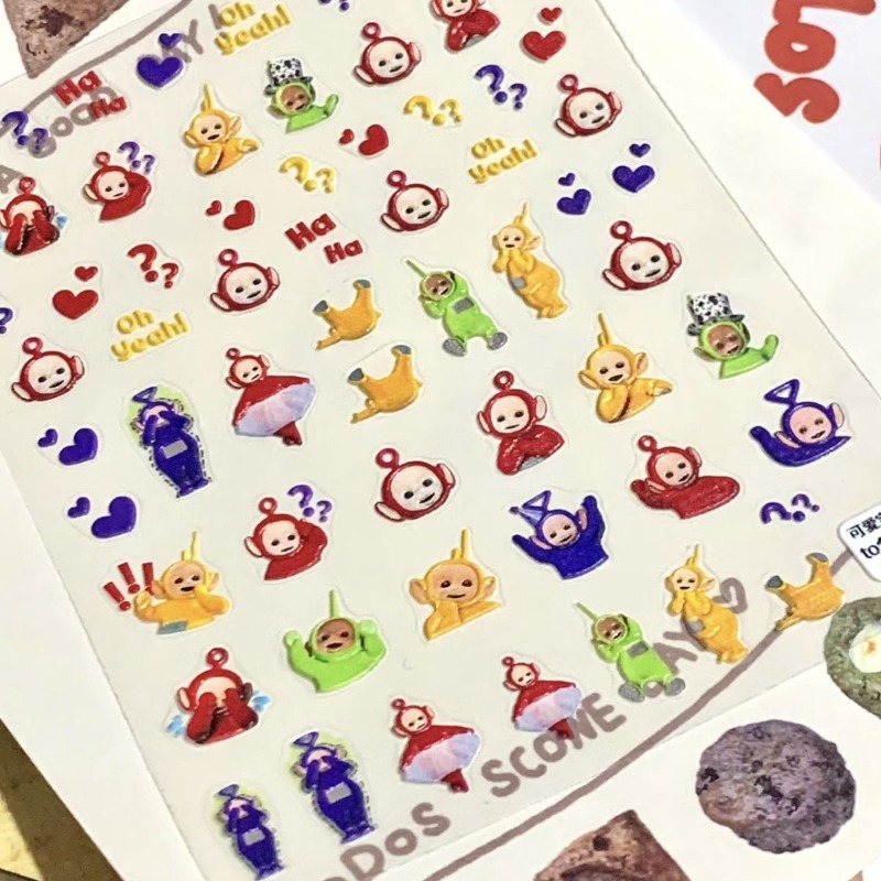 Teletubbies Stiker 3D Animasi  - Cosplay Prop Diy ulasan dan harga