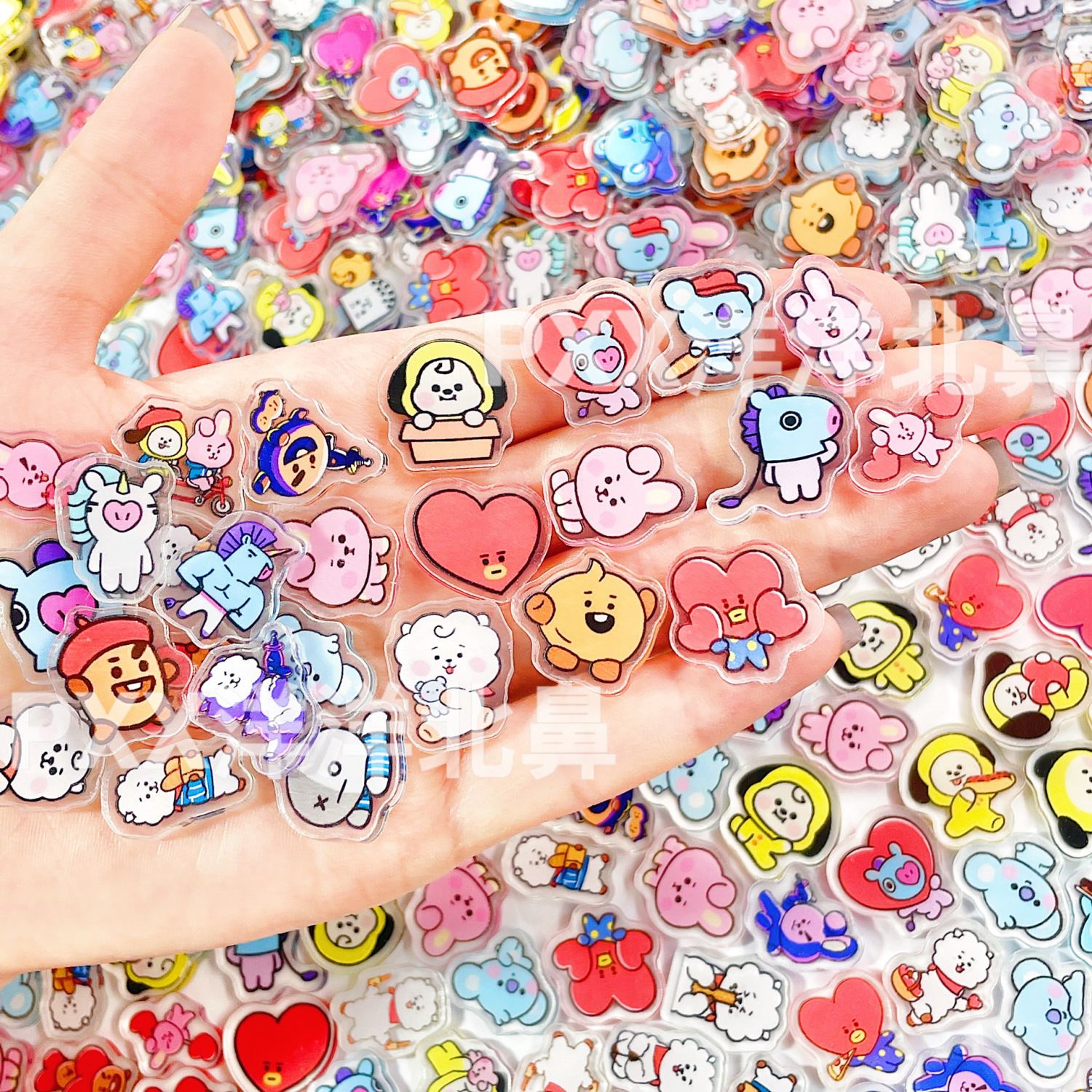 100 pcs BT21 BTS aksesoris akr - Cosplay Prop Diy ulasan dan harga
