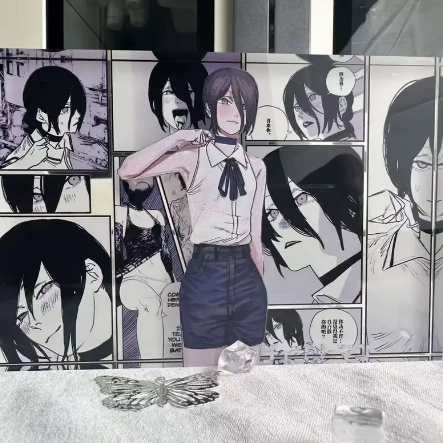 Figur Anime Denji dan Reze Mod - Anime Cosplay Prop ulasan dan harga